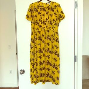 Michael Kors Floral Short Sleeve Dress, size L